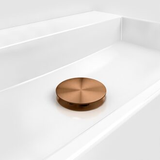 Clou Afvoerplug Niet Afsluitbaar Clou Geborsteld Brons PVD