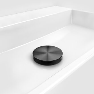 Clou Afvoerplug Niet Afsluitbaar Clou Goud Geborsteld Gunmetal PVD Clou