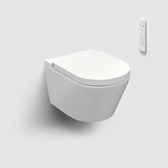 Clou Clever douche wc met turboflush en softclose zitting wit glans