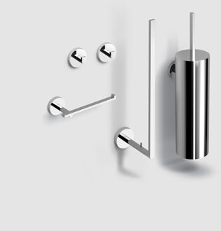 Clou Flat Toilet Accessoireset - 4-delig - chroom CL/09.02099.29.01