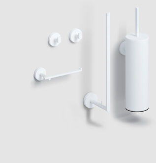 Clou Flat toilet accessoireset mat wit CL/09.02099.20.01 Wit mat