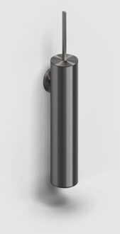 Clou Flat toiletborstelgarnituur wandmodel gunmetal geborst. PVD CL/09.02041.84 Gunmetal geborsteld (antraciet)