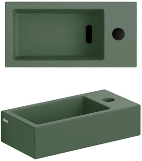 Clou Flush 3 fontein 36x18cm + kraang. rechts mat pijnboom groen ker CL/03.42030 Pijnboom groen mat