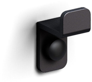 Clou Fold enkele haak mat zwart poedercoating CL/09.04063.21 Zwart mat