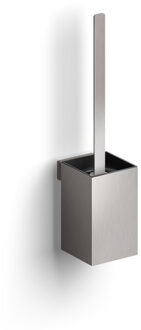 Clou Fold toiletborstelgarnituur - 35.5cm hoog - wandmodel - geborsteld RVS CL/09.04041.41 RVS geborsteld