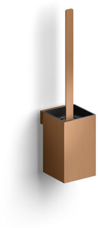 Clou Fold toiletborstelgarnituur - 35.5cm hoog - wandmodel - PVD - geborsteld brons CL/09.04041.83 Brons geborsteld