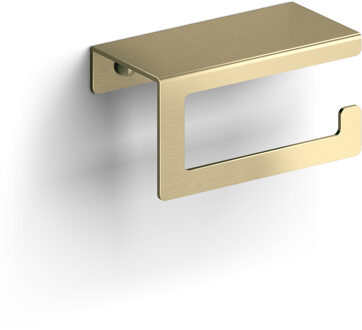 Clou Fold toiletrolhouder met cover, goud geb. PVD