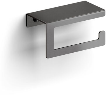 Clou Fold toiletrolhouder met cover, gunmetal geb. PVD