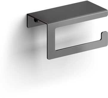 Clou Fold toiletrolhouder met cover, gunmetal geb. PVD