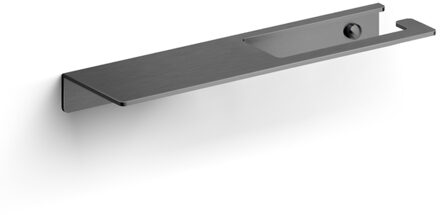 Clou Fold toiletrolhouder zonder klep gunmetal geb. PVD CL/09.04028.84 Gunmetal geborsteld (antraciet)