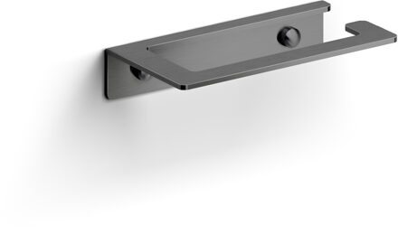 Clou Fold toiletrolhouder zonder klep, gunmetal geb. PVD