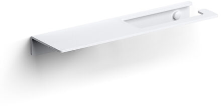 Clou Fold toiletrolhouder zonder klep met planchet mat wit CL/09.04028.20 Wit mat