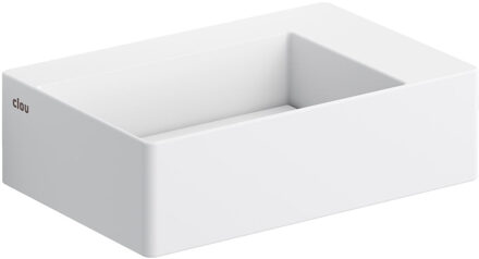 Clou Fontein Clou New Flush 2 35.5x24.5x10cm Wit Aluite (Met Afvoerplaat En Voorbewerkt Kraangat)