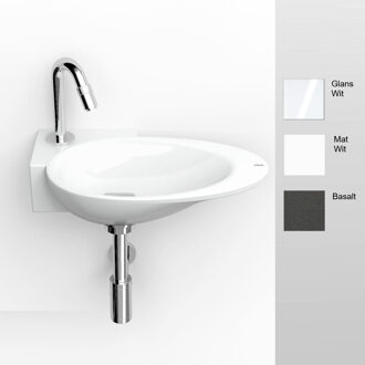 Clou Fonteinkom Clou First met Kranenbank en Plug 38.8x9x24.6 cm Links of Rechts Mat of Glanzend in 3 kleuren (met of zonder kraangat)