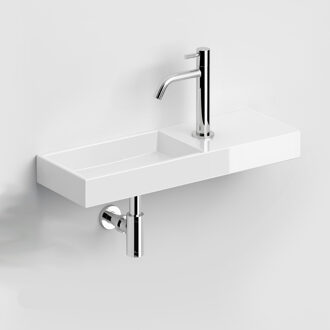 Clou Fonteinset Clou Mini Wash Me Incl. Toebehoren 7x56 Cm Glanzend Wit