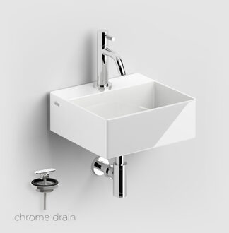 Clou Fonteinset Clou New Flush 1 Incl. Toebehoren 9x28 cm Glanzend Wit Clou