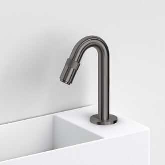 Clou Freddo Fonteinkraan - 15.5cm - opbouw - 1 gats - geborsteld gunmetal CL/06.03013.84 Gunmetal geborsteld (antraciet)
