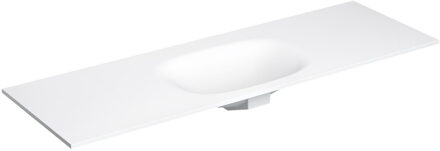 Clou Hammock Wastafelblad Enkele Waskom 150cm Aluite Mat Wit