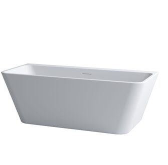 Clou InBe Ligbad Wandmodel Back to Wall 170x75x58 cm Met Viega Badafvoer en Overloop Acryl Wit Clou