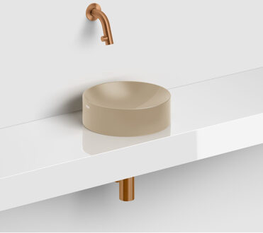 Clou Kaldur fonteinkraan korte uitloop wandm. brons gebor. PVD CL/06.05.001.83