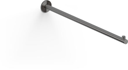 Clou Kaldur handdoekrek 42cm, recht, gunmetal geborsteld PVD