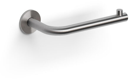 Clou Kaldur toiletrolhouder L-vorm zonder klep rvs geborsteld CL/09.05030.41