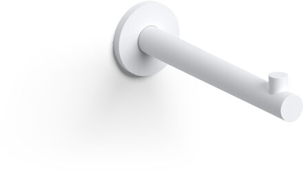 Clou Kaldur toiletrolhouder, recht, zonder klep, mat wit