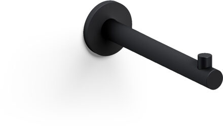 Clou Kaldur toiletrolhouder, recht, zonder klep, mat zwart