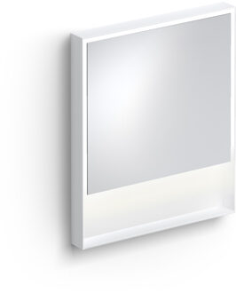 Clou Look At Me Spiegel 2700K LED-Verlichting IP44 Omlijsting In Mat Wit 70x8x80 cm Clou
