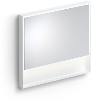 Clou Look At Me Spiegel 2700K LED-Verlichting IP44 Omlijsting In Mat Wit 90x8x80 cm Clou