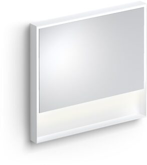 Clou Look At Me Spiegel 2700K LED-Verlichting IP44 Omlijsting In Mat Wit 90x8x80cm Wit Mat