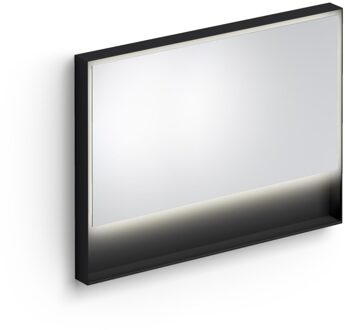 Clou Look At Me Spiegel 2700K LED-Verlichting IP44 Omlijsting In Mat Zwart 110x8x80 cm Clou