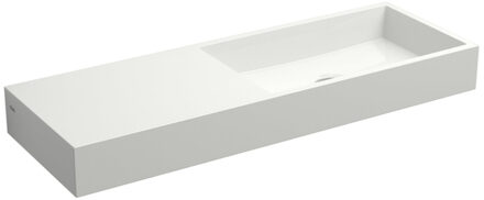 Clou Mini Wash Me fontein met voorbewerkt kraangat links mineral marmer B56xH6xD19cm