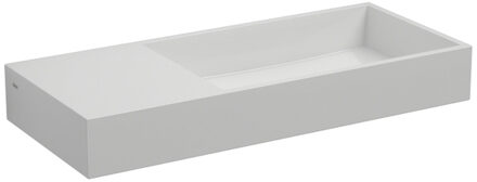 Clou Mini Wash Me Plus fontein met voorbewerkt kraangat links mineral marmer B56xH7.5xD24cm