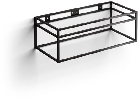 Clou New Wash Me Frame Kokerprofiel Kast Zonder Bodem RVS Mat Zwart 90x42x30cm