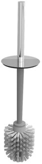 Clou Sjokker Reserve Toiletborstel 40 cm Met Chrome Greep Chroom