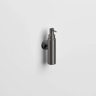 Clou Sjokker zeepdispenser 100cc wandmodel gunmetal geb. PVD SJ/09.26045.84 Gunmetal geborsteld (antraciet)