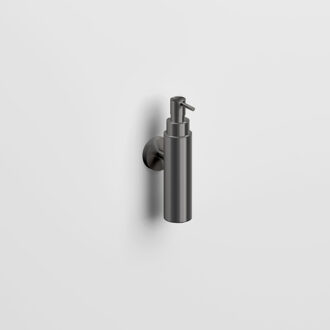 Clou Sjokker zeepdispenser 100cc wandmodel gunmetal geb. PVD SJ/09.26045.84 Gunmetal geborsteld (antraciet)