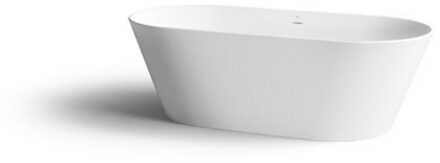 Clou Solium Vrijstaand Ligbad Met Overloop En Plug En Sifon Wit Aluit 175x80x53.5cm