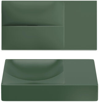 Clou Vale fontein 38 cm z.kraang rechts mat pijnboom groen keram CL/03.42161.R Pijnboom groen mat