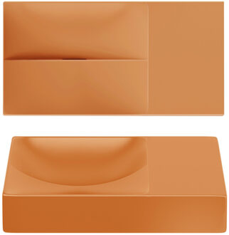 Clou Vale fontein 38 cm zonder kraangat rechts mat it. zand keram CL/03.36161.R Italiaans zand mat