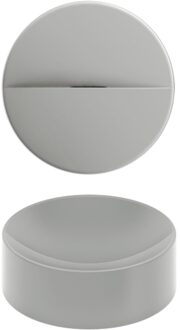 Clou Vale Rond Fontein Zonder Kranenbank Met Geïntegreerde Afvoer Grijs Mat Keramiek 22 cm