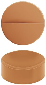 Clou Vale Rond Fontein Zonder Kranenbank Met Geïntegreerde Afvoer Mat Italiaans Zand Keramiek 22 cm Clou