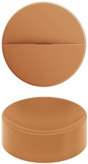 Clou Vale Rond Fontein Zonder Kranenbank Met Geïntegreerde Afvoer Mat Italiaans Zand Keramiek 22 cm