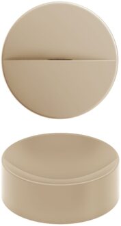 Clou Vale Rond Fontein Zonder Kranenbank Met Geïntegreerde Afvoer Mat Mosterd Keramiek 22 cm Clou