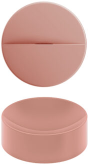 Clou Vale Rond Fontein Zonder Kranenbank Met Geïntegreerde Afvoer Mat Roze Keramiek 22 cm Clou