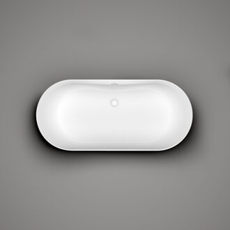 Clou Vrijstaand Ligbad Clou Solium Geïntegreerde Overloop Met Plug Mat Wit