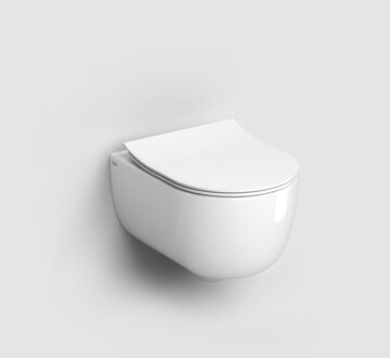 Clou Wandcloset Clou Hammock Randloos 49 cm Inclusief Zitting Wit Clou