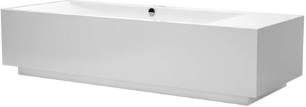 Clou Wash Me Vrijstaand Ligbad Incl Plug En Overloop En Sifon Wit Acryl 220x85x54cm