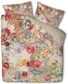 Cloud Nine Dekbedovertrek Katoen - Lily - Tweepersoons (200x200 Cm) - Meerkleurig & Roze Katoen - Bloemen & Natuur - Cloud Nine - Dekbed-Discounter.nl